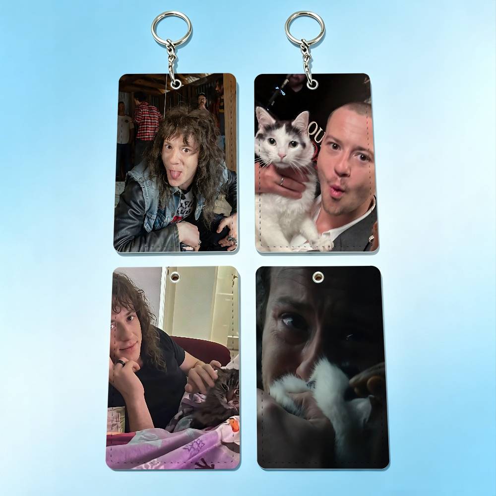 For Leather Work - actor J-Joseph Quinn Cat Badge Holder