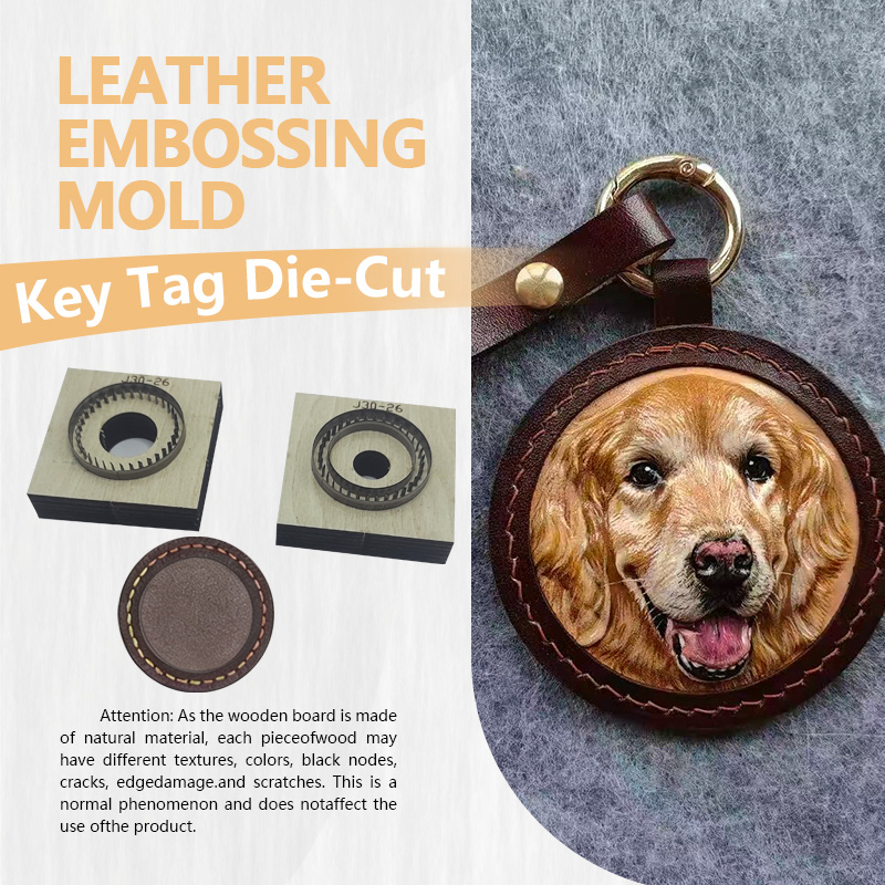 Leatherwork Products - Leather Key Tag Die Cutting Convenient