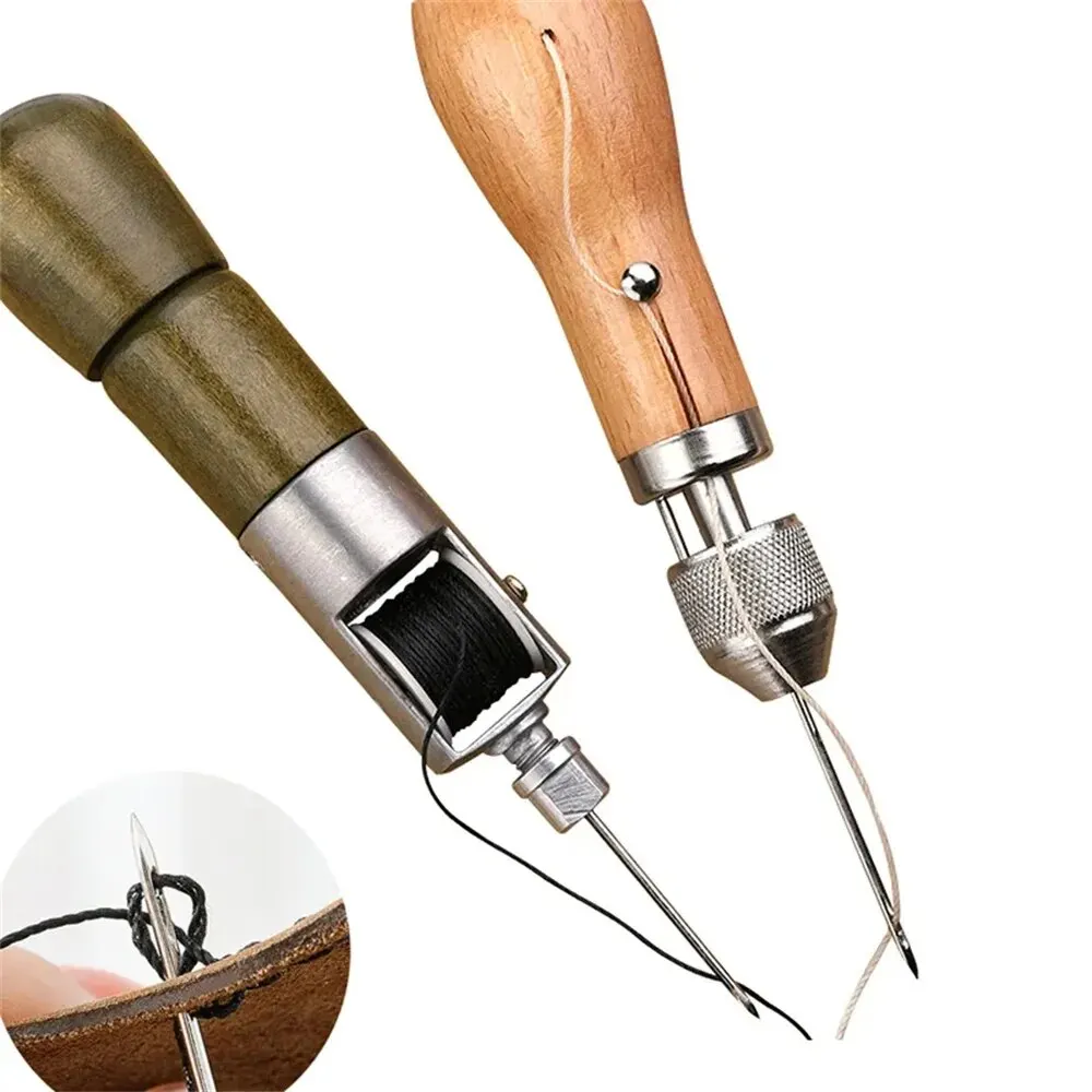 Leatherwork Awl - DIY Leather Sewing Awl Kit Waxed