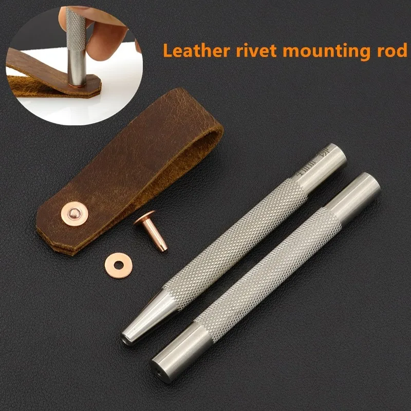 Rivet Setter Tool - Permanent Copper Rivet Mounting Rod Large/small