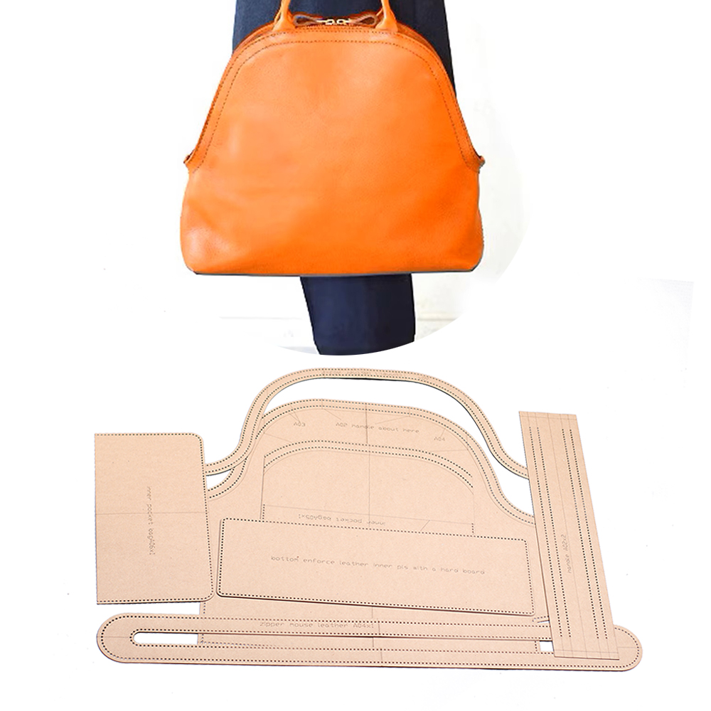Leatherwork Patterns - diy Leather kraft shell handbag kraft