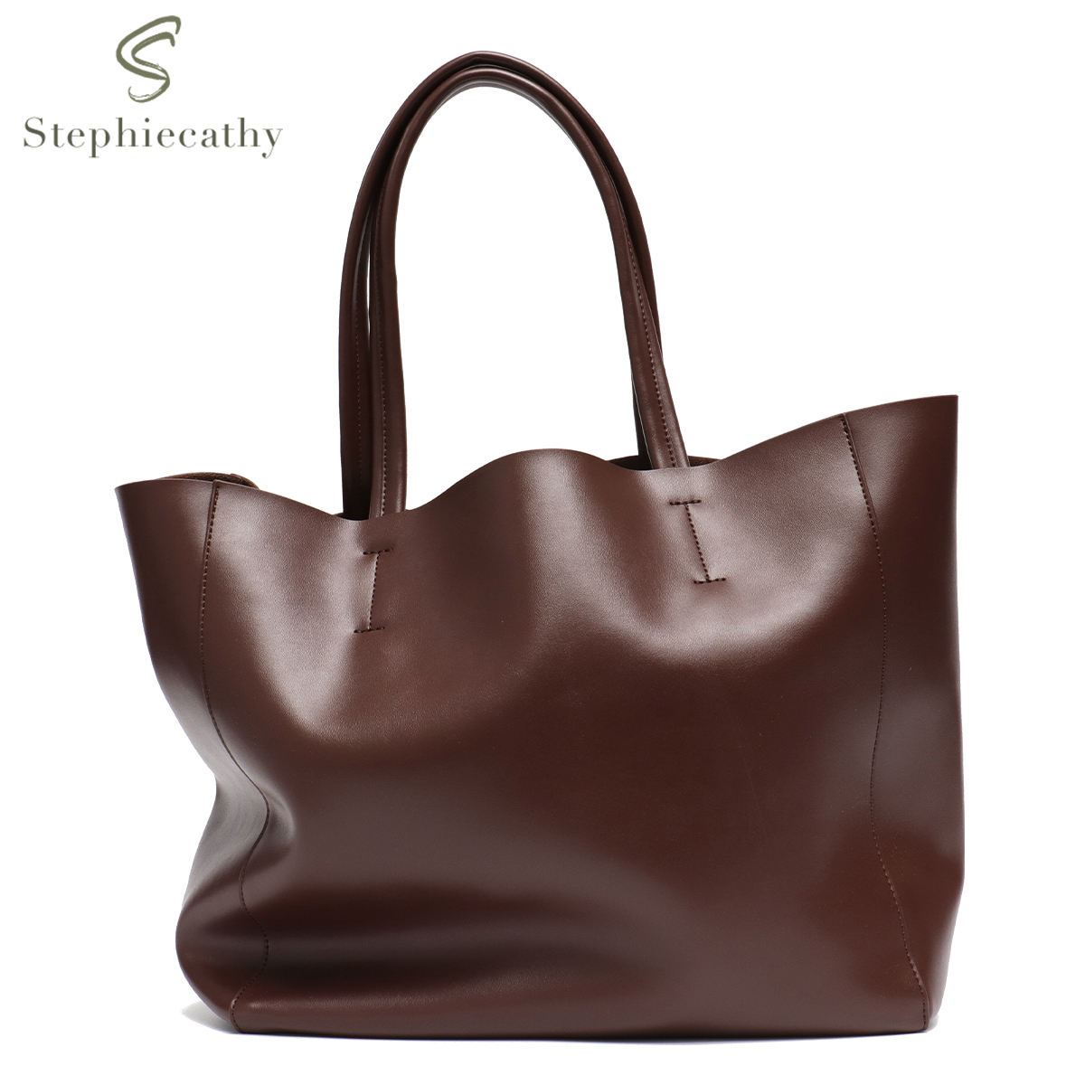 Leather Work Handbag - Large Capacity Tote Handbag for Women