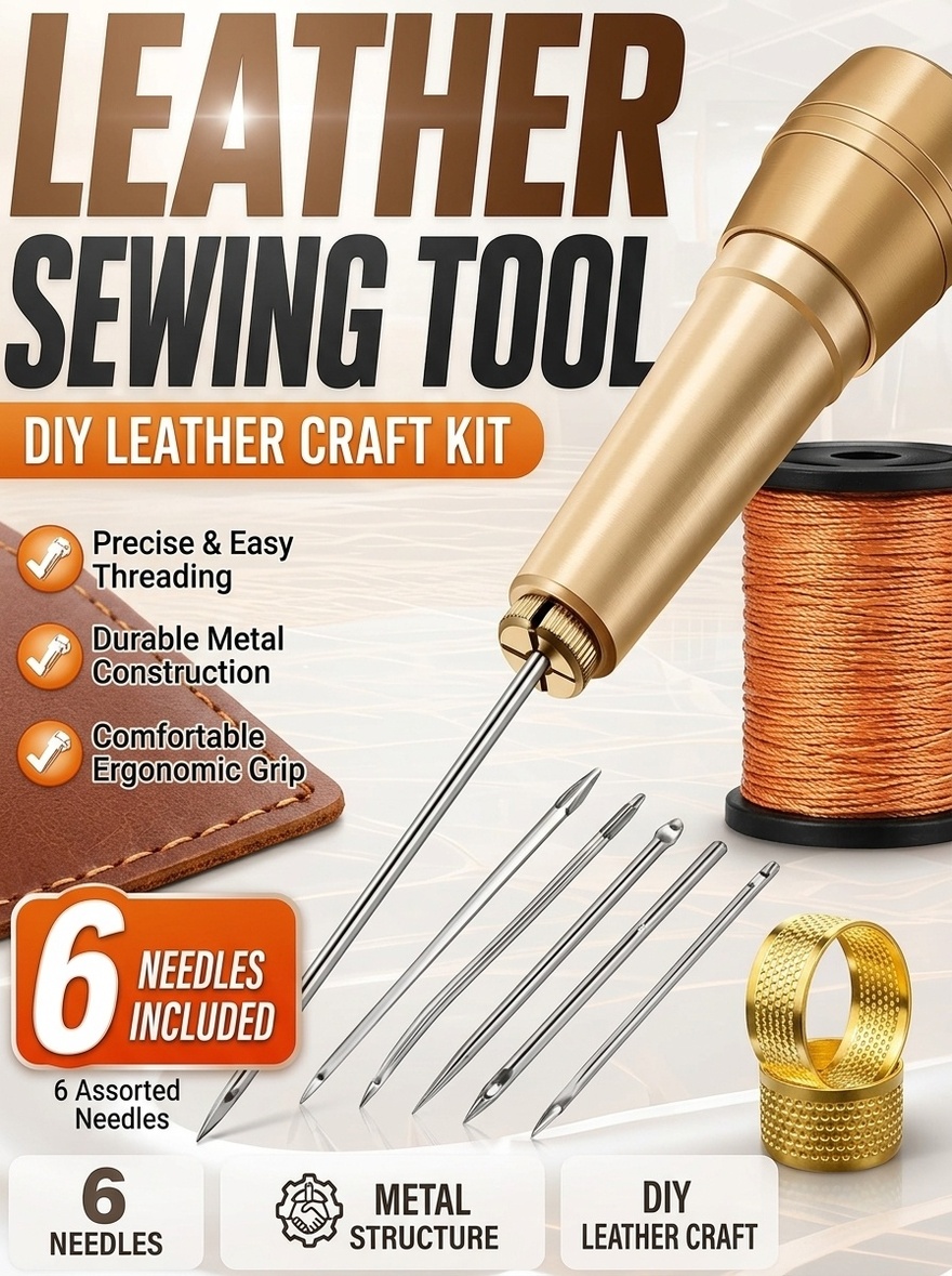 Leather Stitching Tool, Hand S - Leatherwork Awl 评论和价格