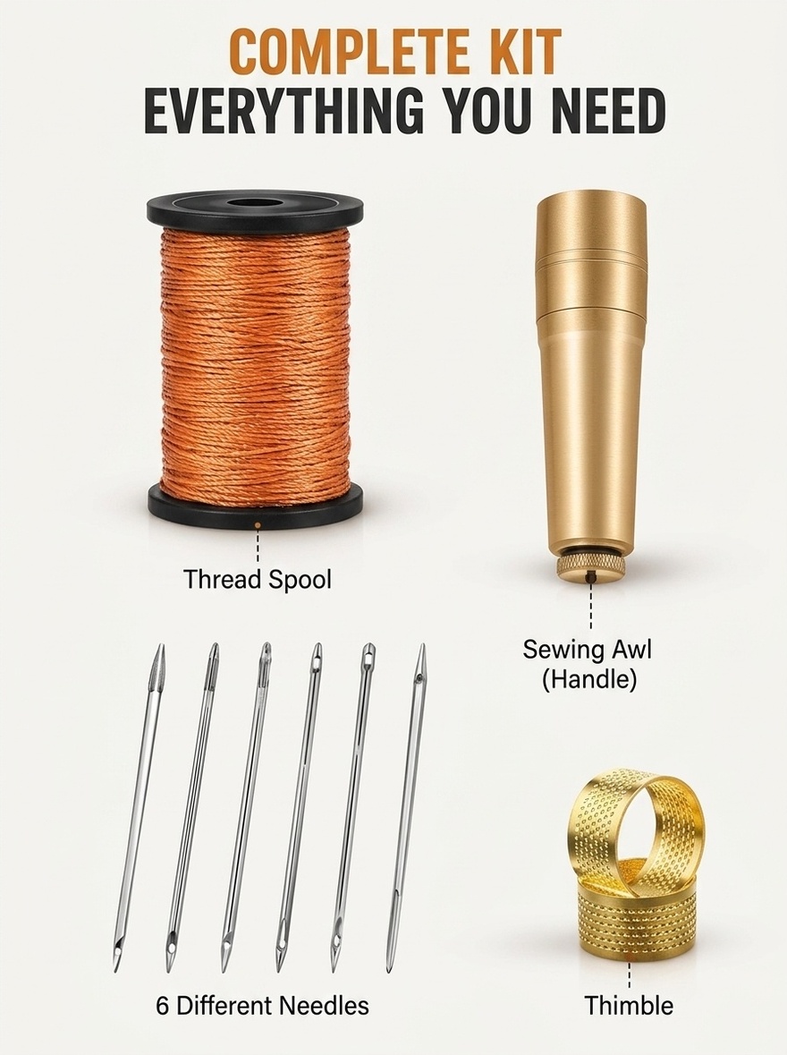 Leather Stitching Tool, Hand S - Leatherwork Awl 评论和价格