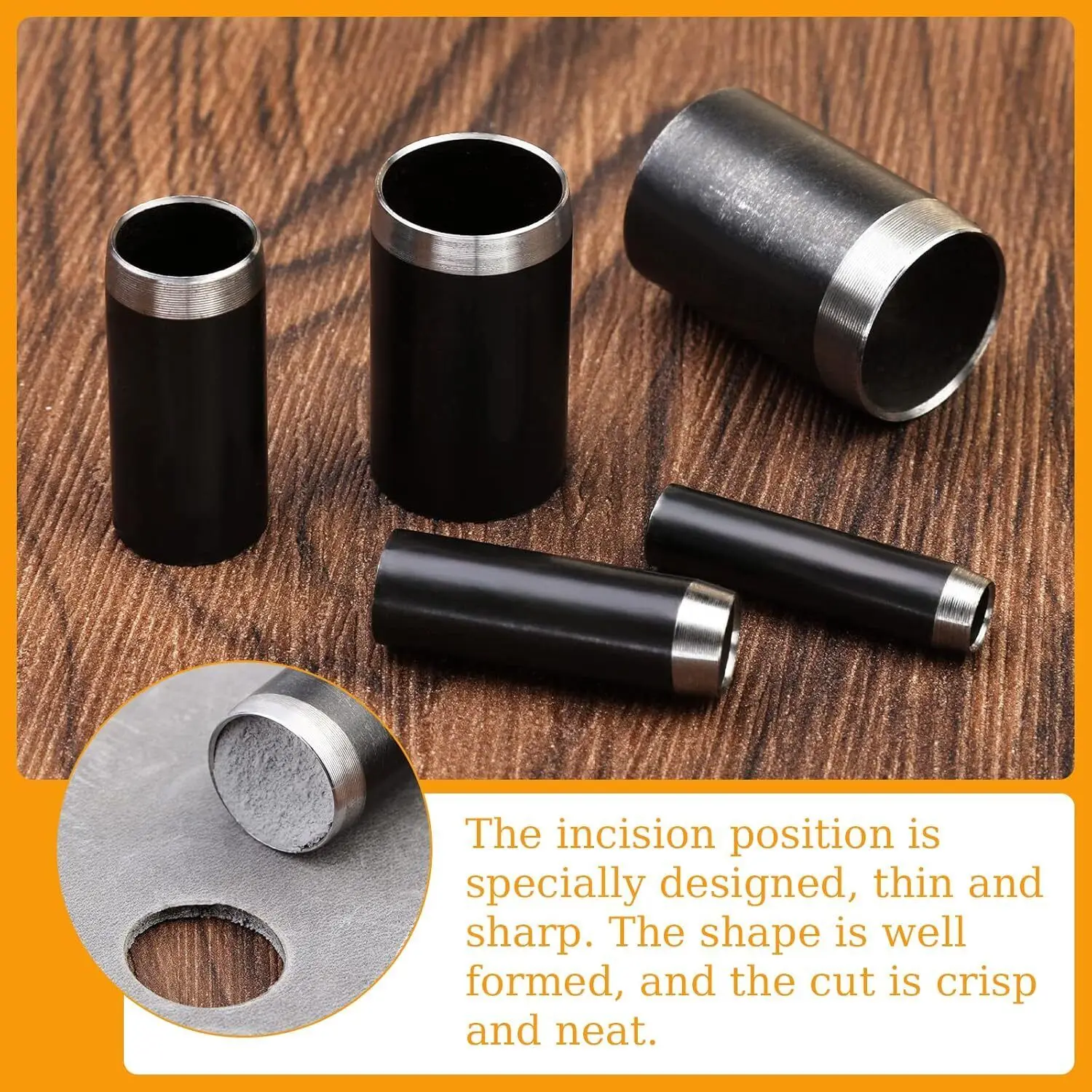 15Pcs Leather Circle Cutter To - Leatherwork Punching Tool 评论和价格