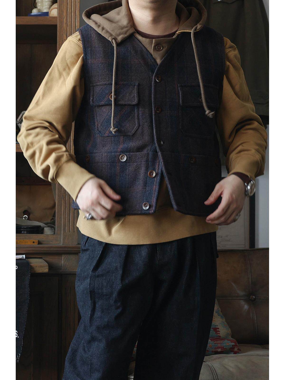 Secondorder FW24 6 Pockets Wor - Leather Work Vest For Men 评论和价格