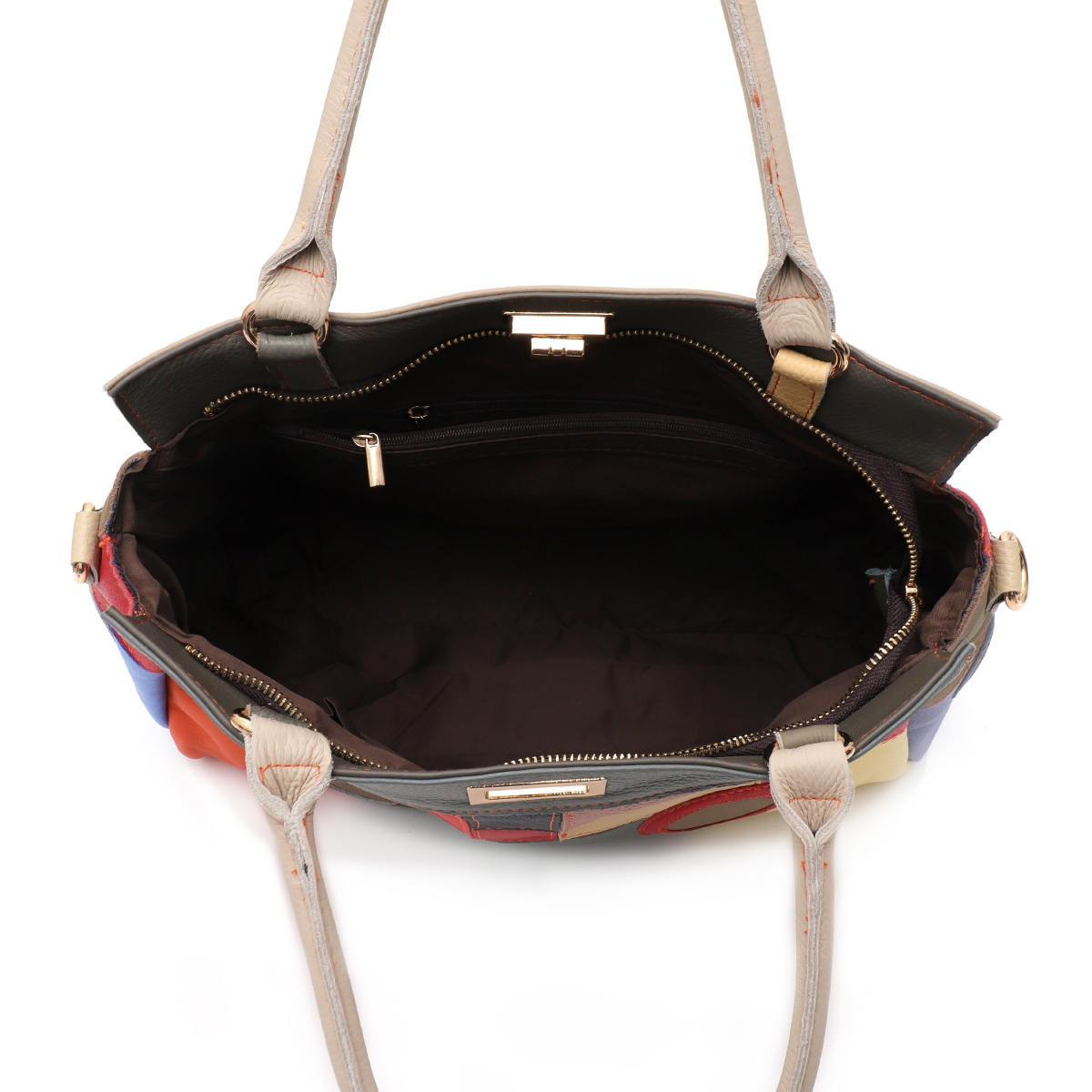 SC Chic Colorful Real Leather  - Leather Work Handbag 评论和价格