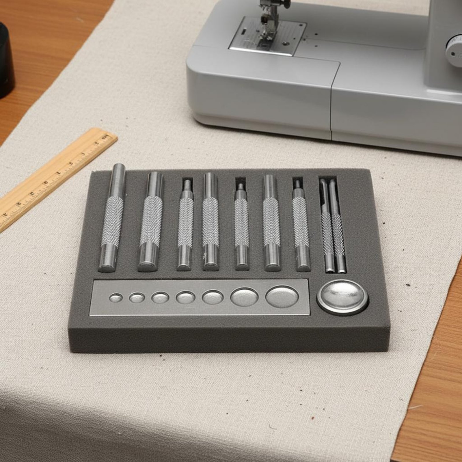 11 Pieces Snap Fastener Tool S - Leatherwork Rivet Setter 评论和价格