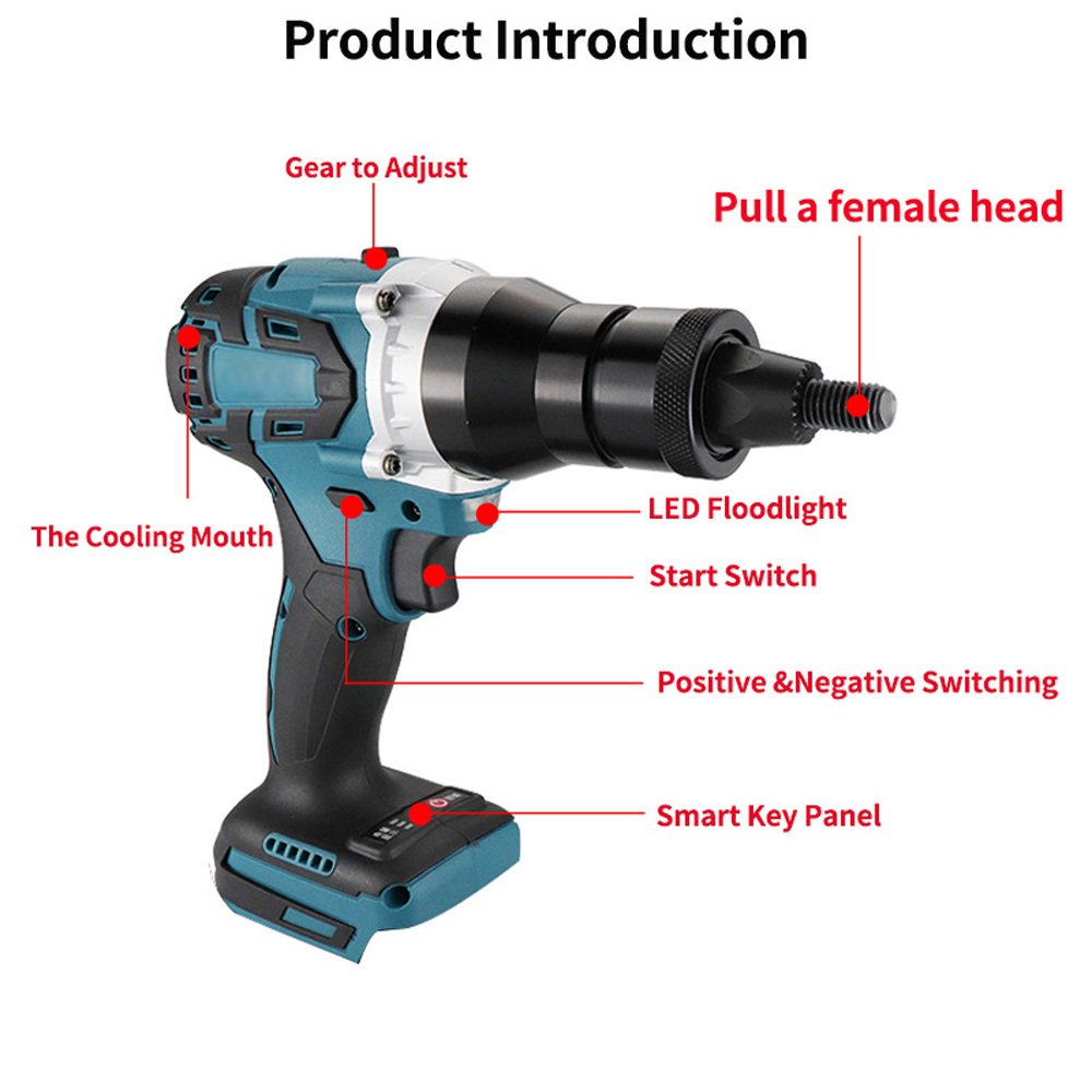 Electric Riveting Gun Brushles - Rivet Setter Tool 评论和价格