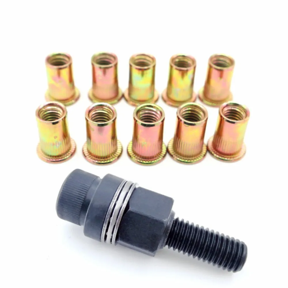 Hand Rivet Nut Tool with 10 Ri - Rivet Setter Tool 评论和价格