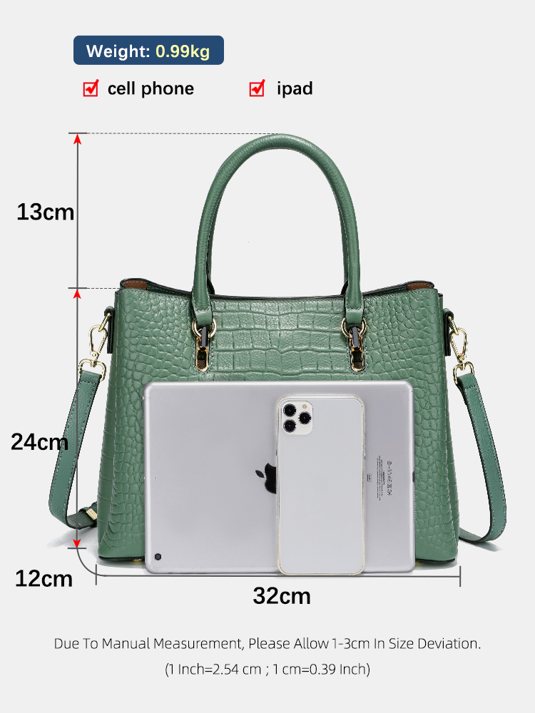 Zency Women's Genuine Leather  - Leather Work Handbag 评论和价格