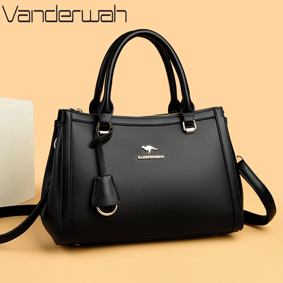 Kangaroo Brand Soft Pu Leather - Leather Work Handbag 评论和价格