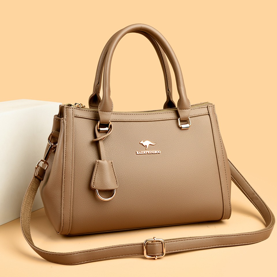 Kangaroo Brand Soft Pu Leather - Leather Work Handbag 评论和价格