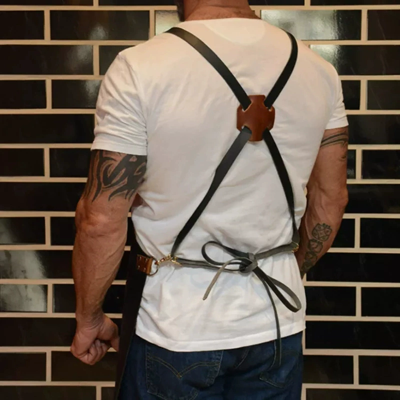 Apron Kitchen Outdoor Barbecue - Leatherwork Products 评论和价格