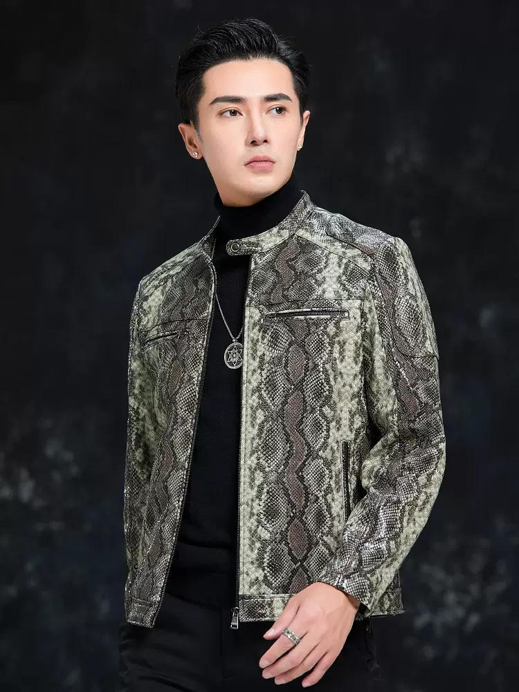 Spring Men Snake Pattern Sheep - Leatherwork Patterns 评论和价格