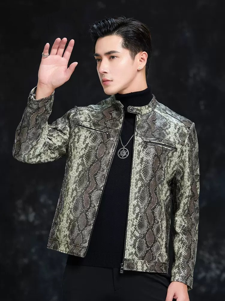 Spring Men Snake Pattern Sheep - Leatherwork Patterns 评论和价格
