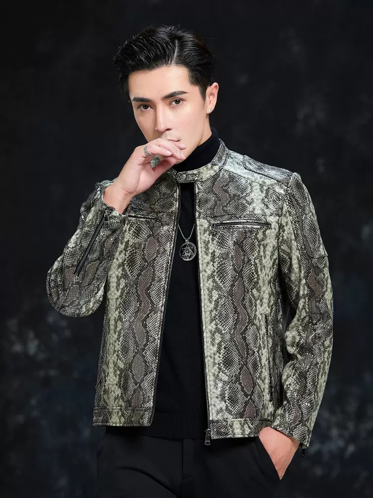 Spring Men Snake Pattern Sheep - Leatherwork Patterns 评论和价格