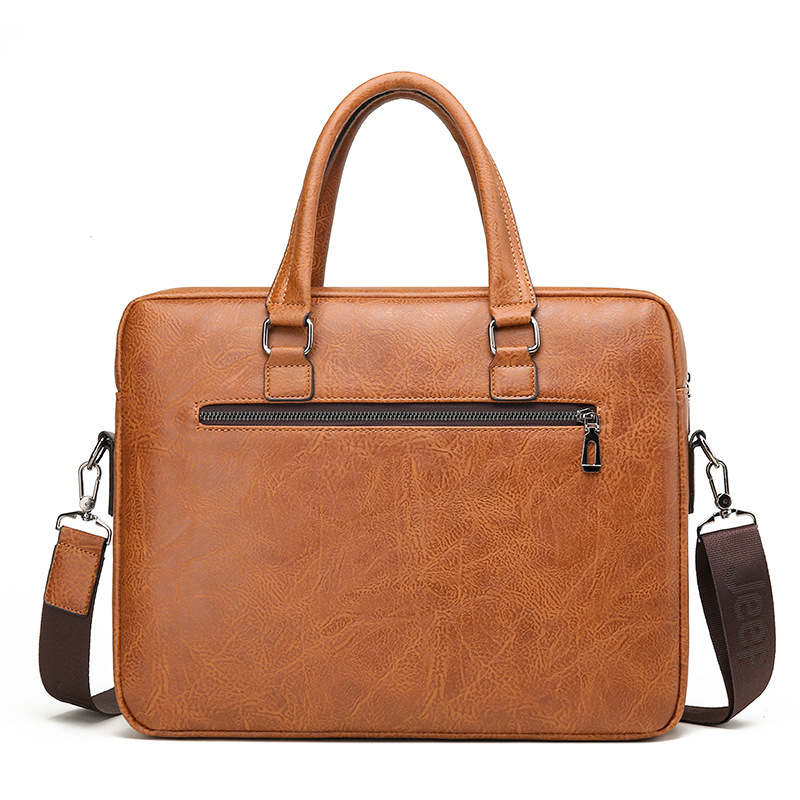 Luxury Brand Man Business Brie - Leather Work Handbag 评论和价格
