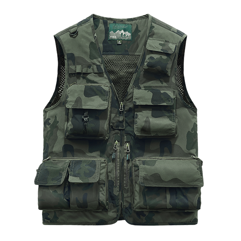 Embroidered Vest Fishing Cloth - Leather Work Vest For Men 评论和价格