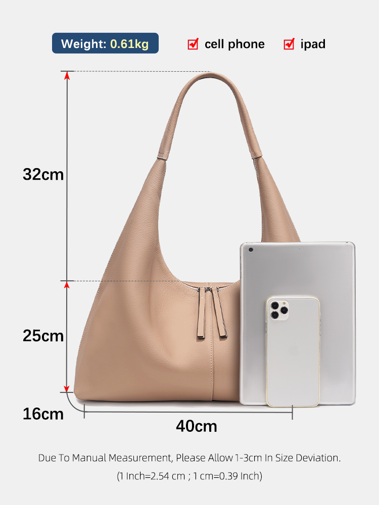 Zency Large Capacity Tote Bag  - Leather Work Handbag 评论和价格