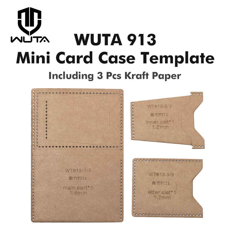 WUTA 913 Mini Card Case Kraft  - Leatherwork Patterns 评论和价格