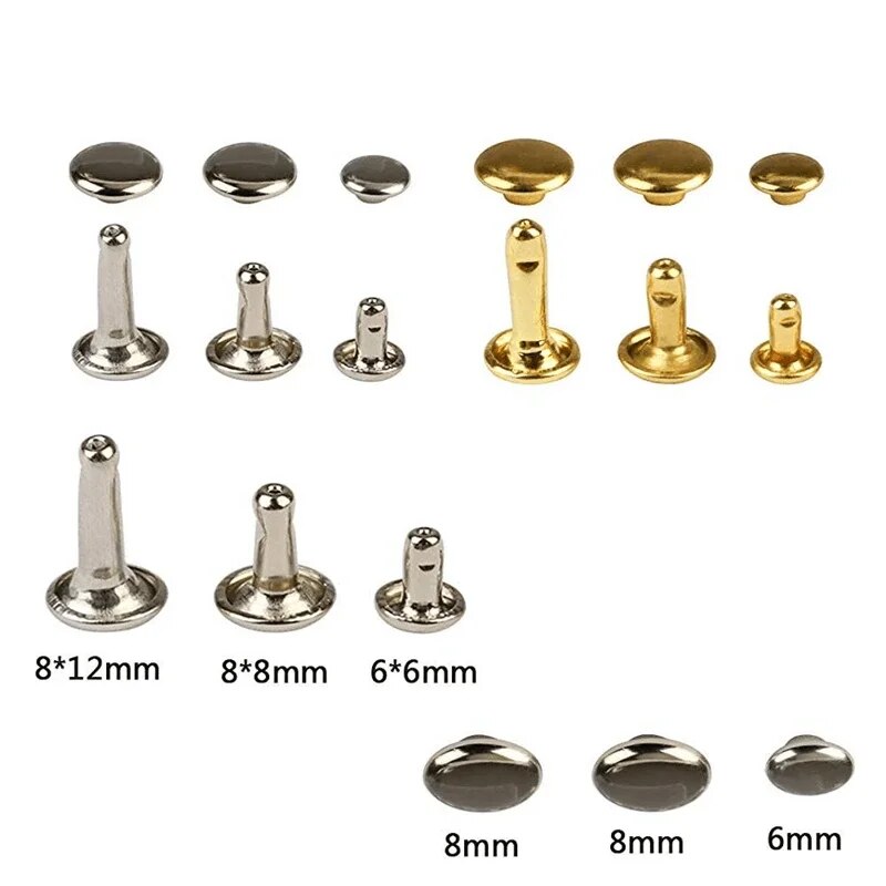 Metal Double Cap Rivets Studs  - Rivet Setter Tool 评论和价格