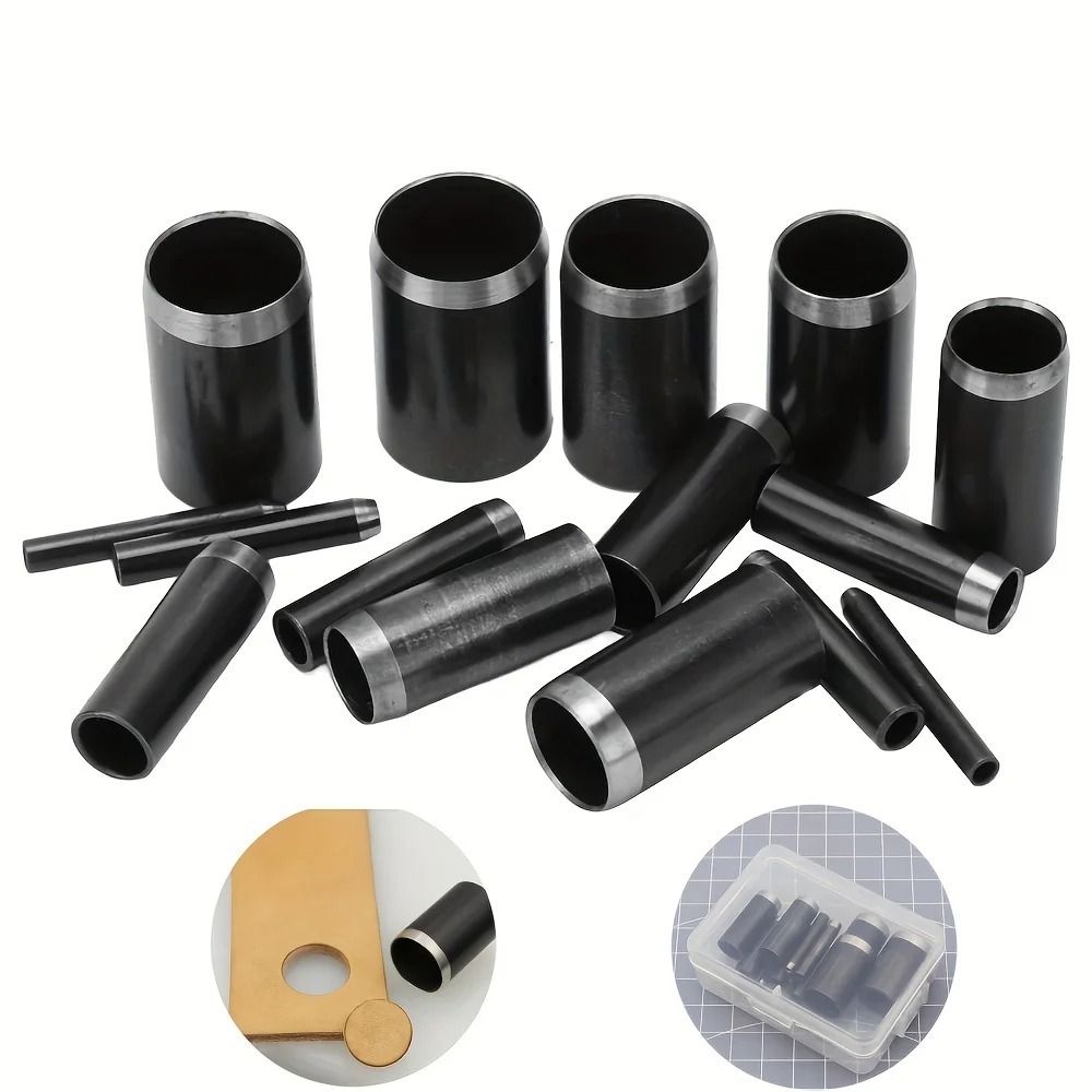 15 Sizes Round Hole Punch(1-15 - Leatherwork Punching Tool 评论和价格