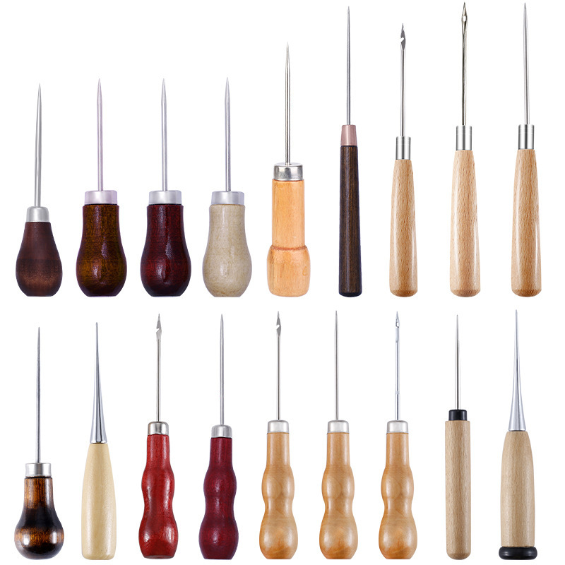 Leather Awl Wood Handle Awls S - Leatherwork Awl 评论和价格