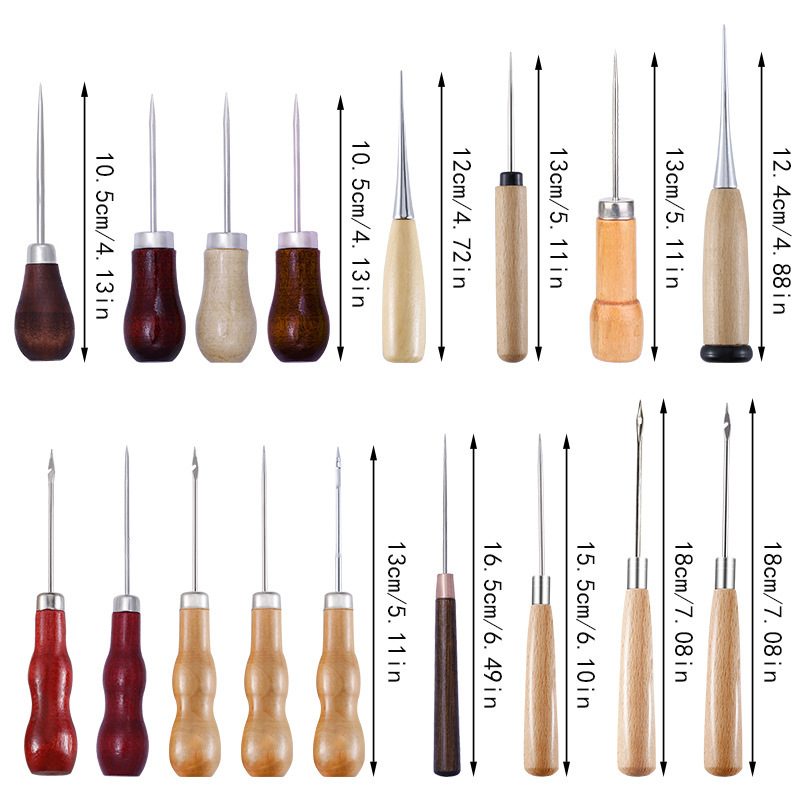 Leather Awl Wood Handle Awls S - Leatherwork Awl 评论和价格