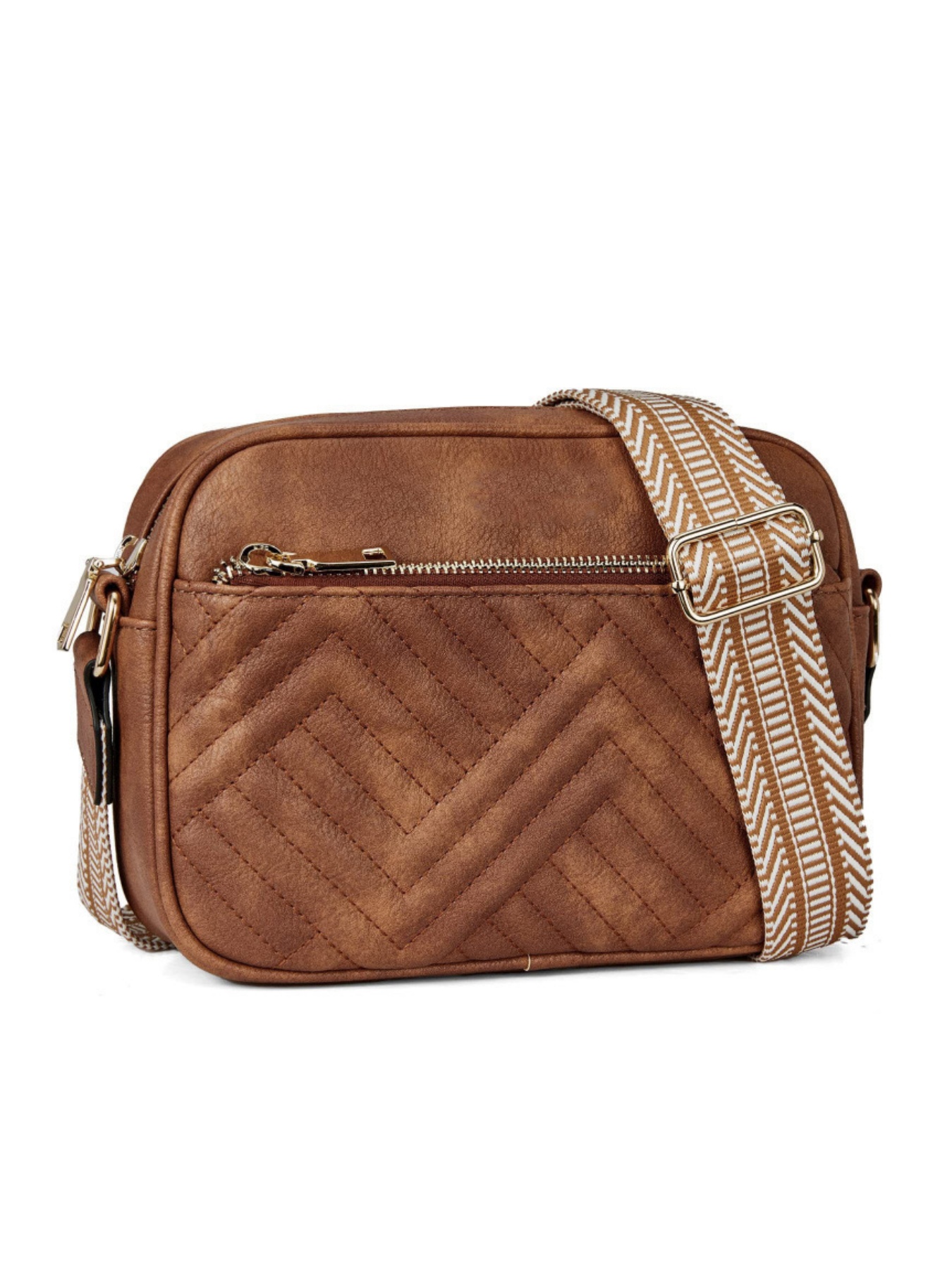 Women's Quilted Crossbody Bag, - Leatherwork Products 评论和价格