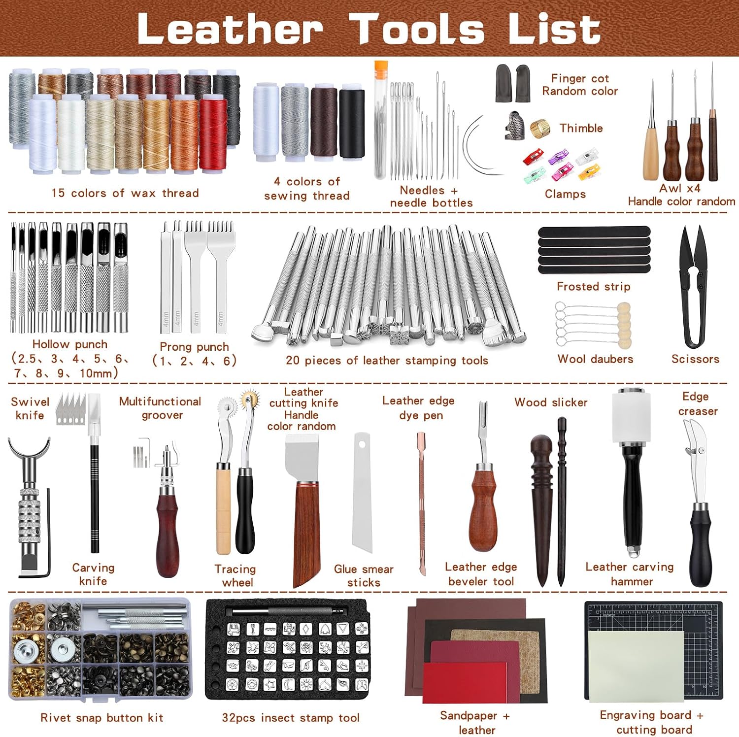 Leather Tooling Kit Leather Cr - For Leather Work 评论和价格