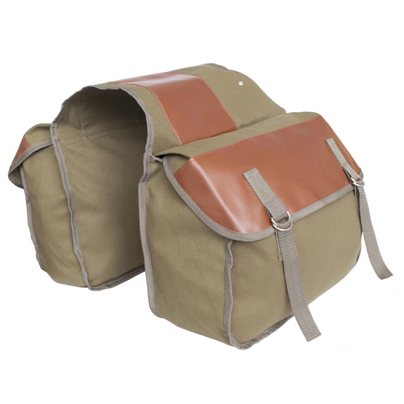 Canvas Leather Rear Saddlebag  - Leather Work Bag 评论和价格