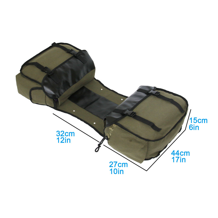 Canvas Leather Rear Saddlebag  - Leather Work Bag 评论和价格
