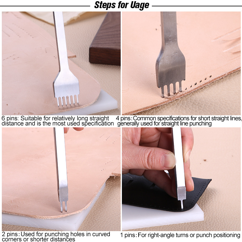 1Pcs Leather Punch Tool Alloy  - Leatherwork Punching Tool 评论和价格