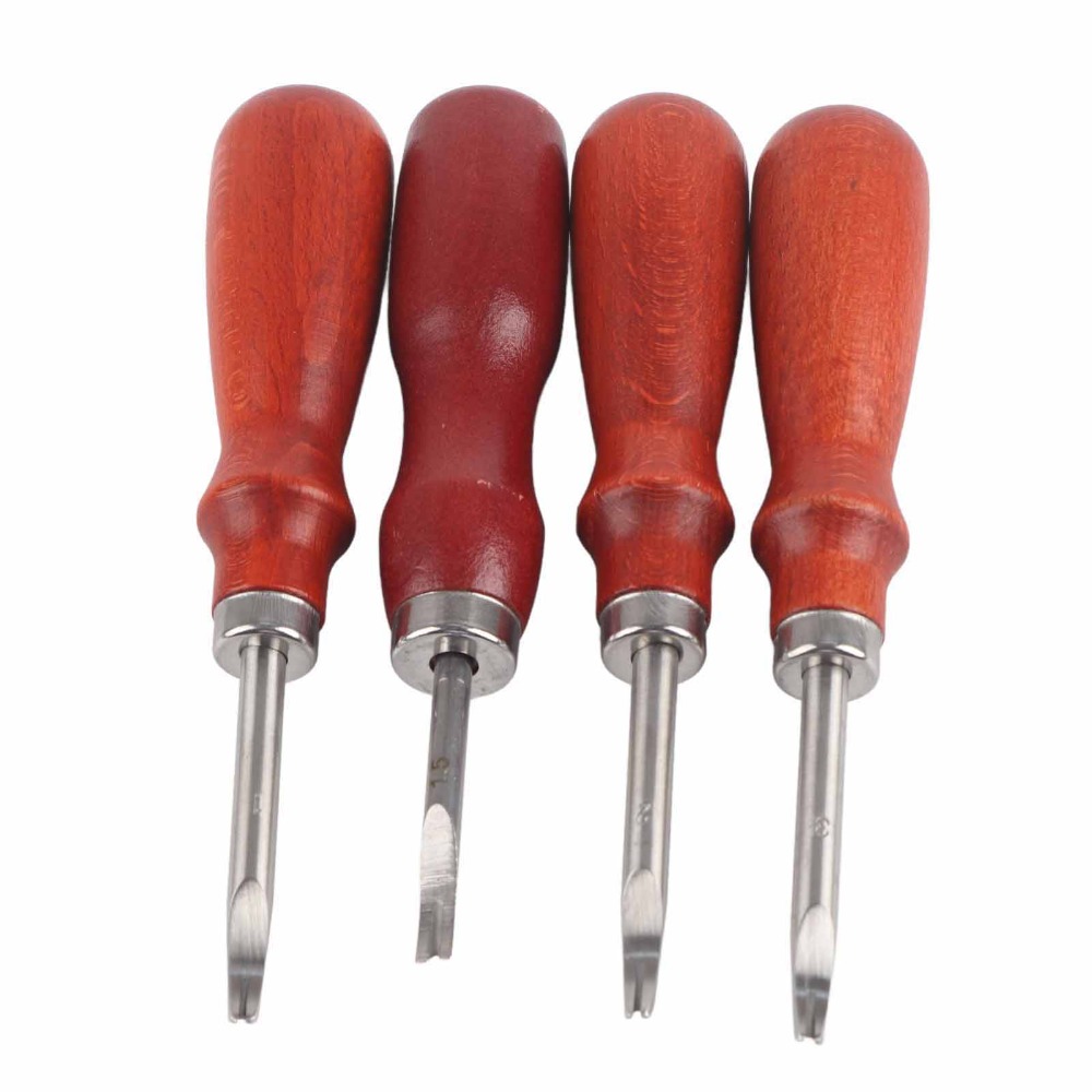 4 PCS Keen Edge Leather Edge B - Leatherwork Edge Beveler 评论和价格
