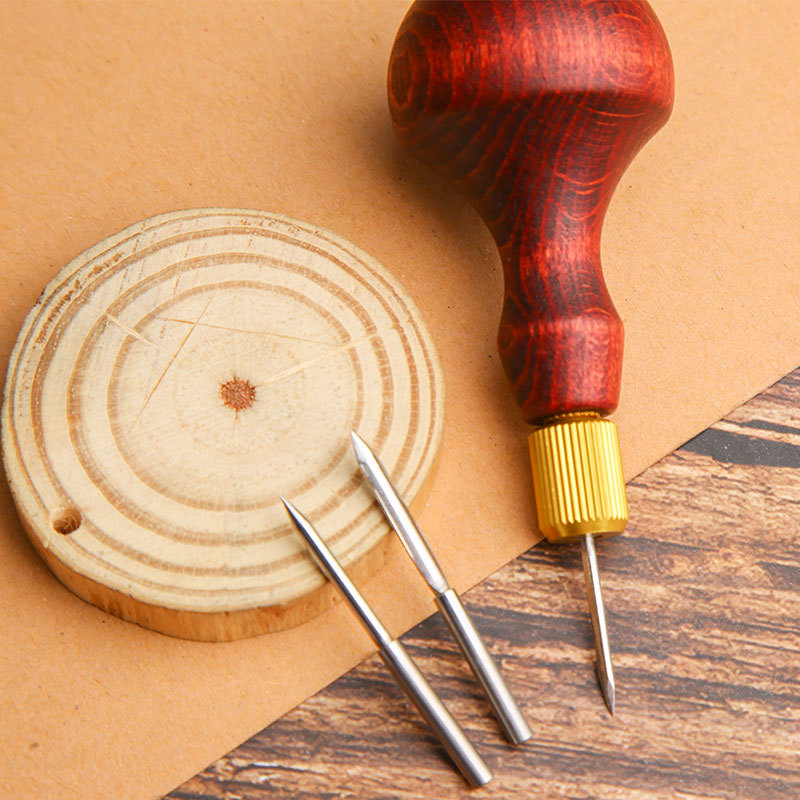 1Set DIY Leather Punch Awl Woo - Leatherwork Awl 评论和价格