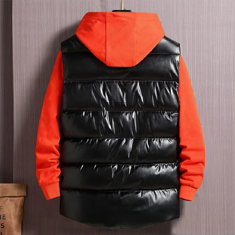 Plus Size Sleeveless Jackets M - Leather Work Vest For Men 评论和价格
