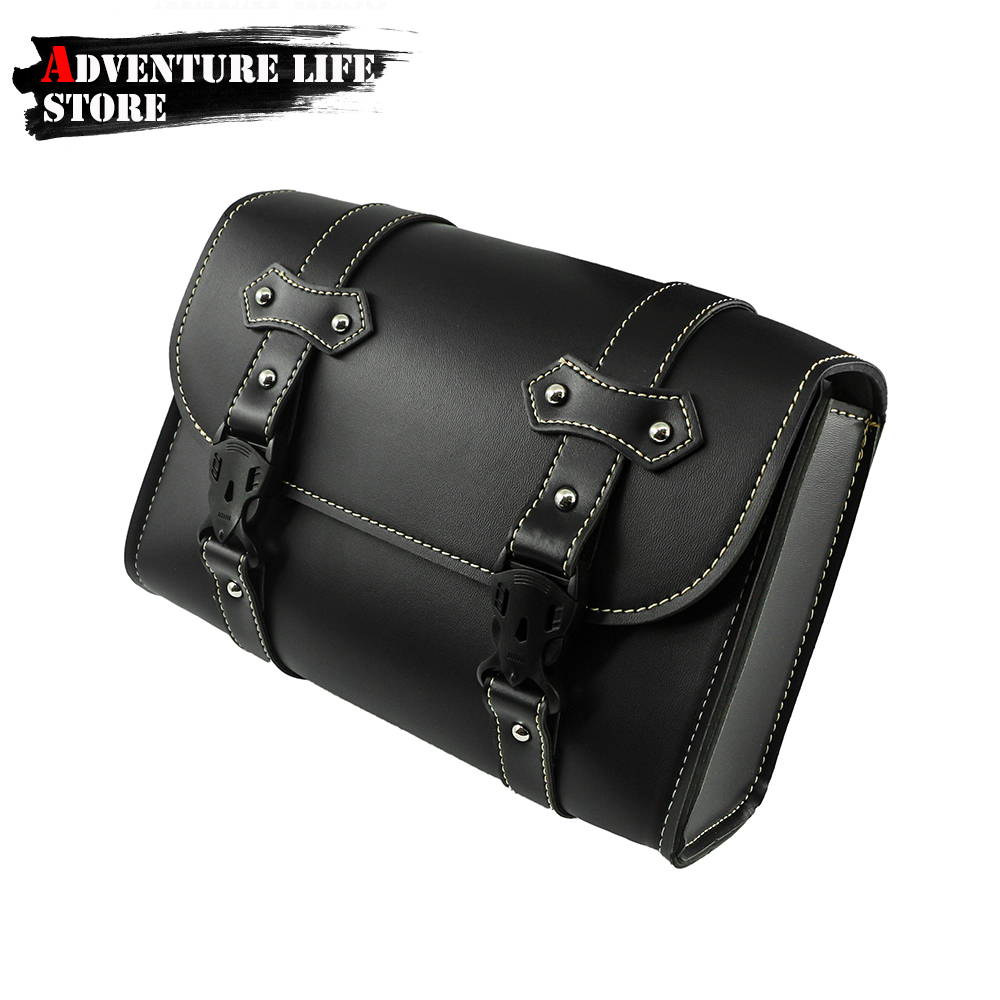 Motorcycle Front Fork Saddleba - Leather Work Bag 评论和价格