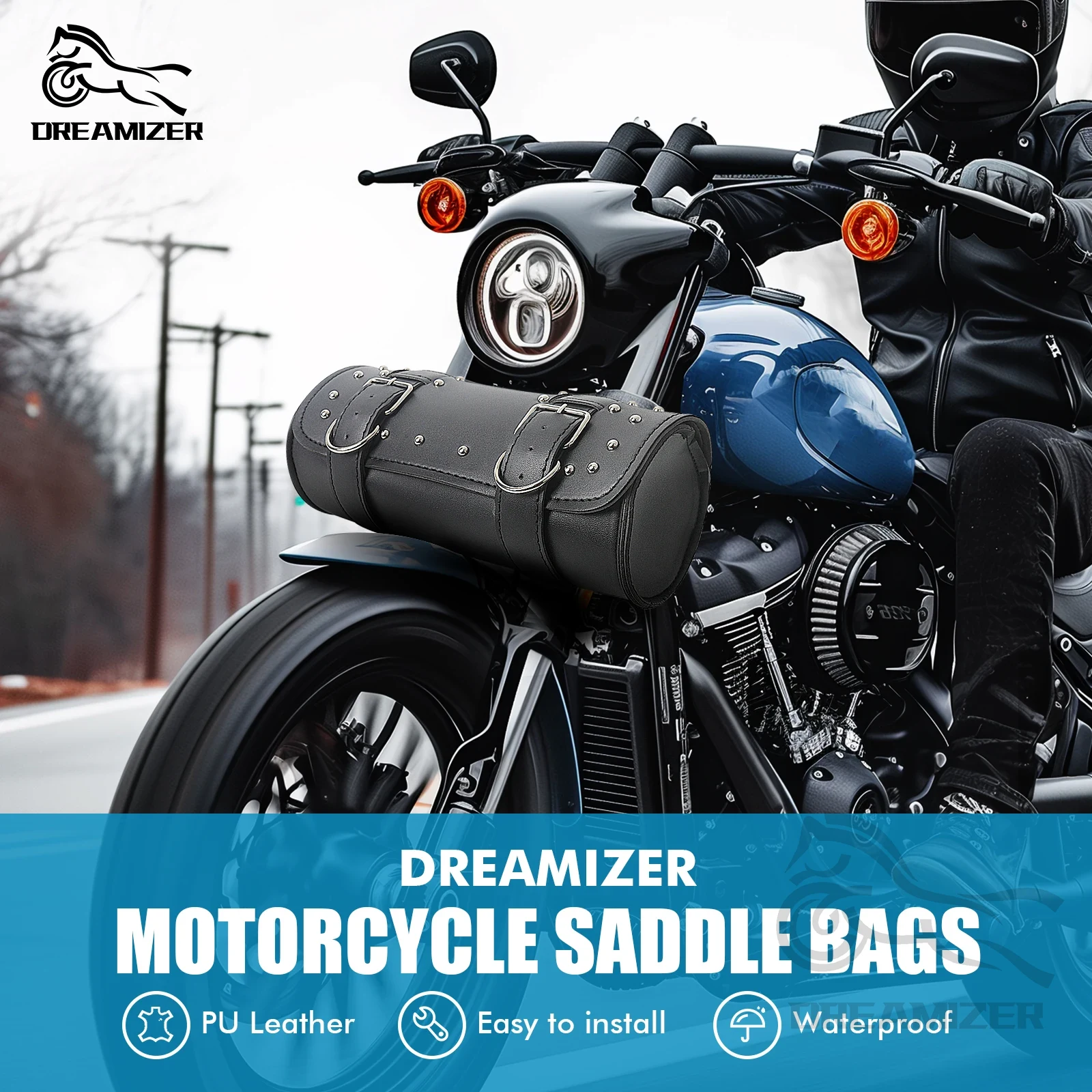 Motorcycle Front Fork Tool Tai - Leather Work Bag 评论和价格