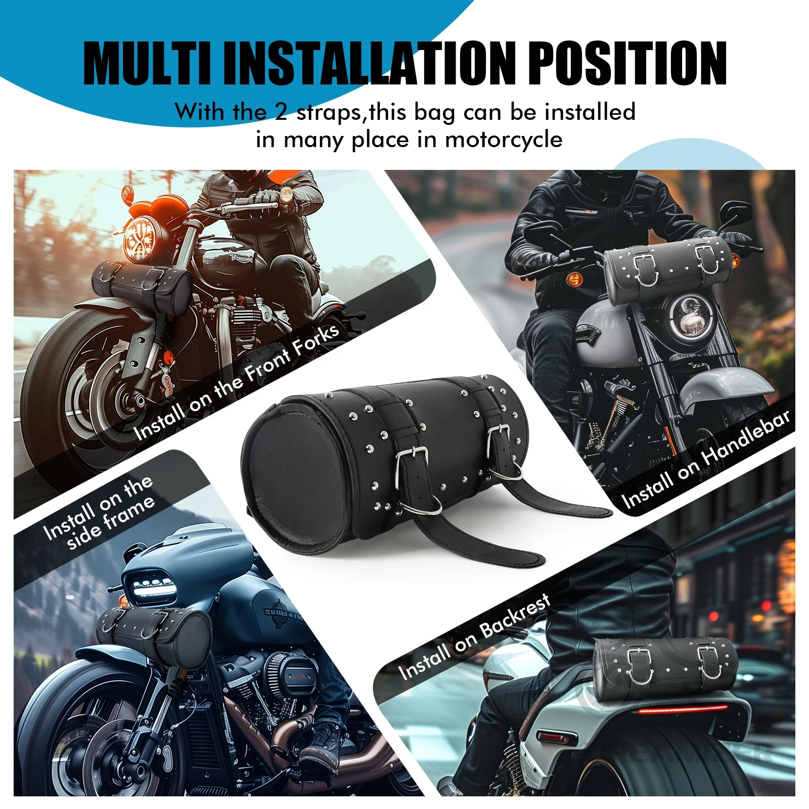 Motorcycle Front Fork Tool Tai - Leather Work Bag 评论和价格