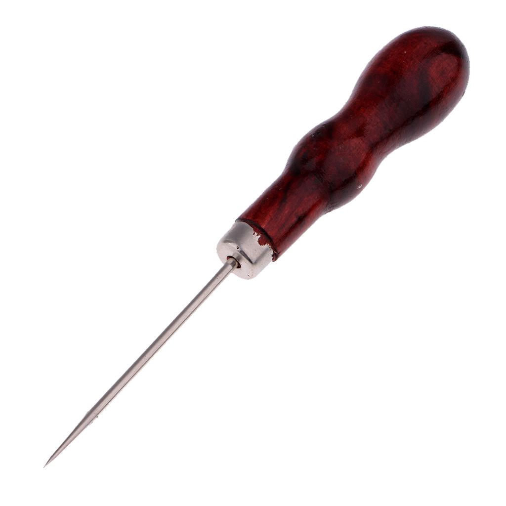 Durable Wood Metal Sewing Awl  - Leatherwork Awl 评论和价格