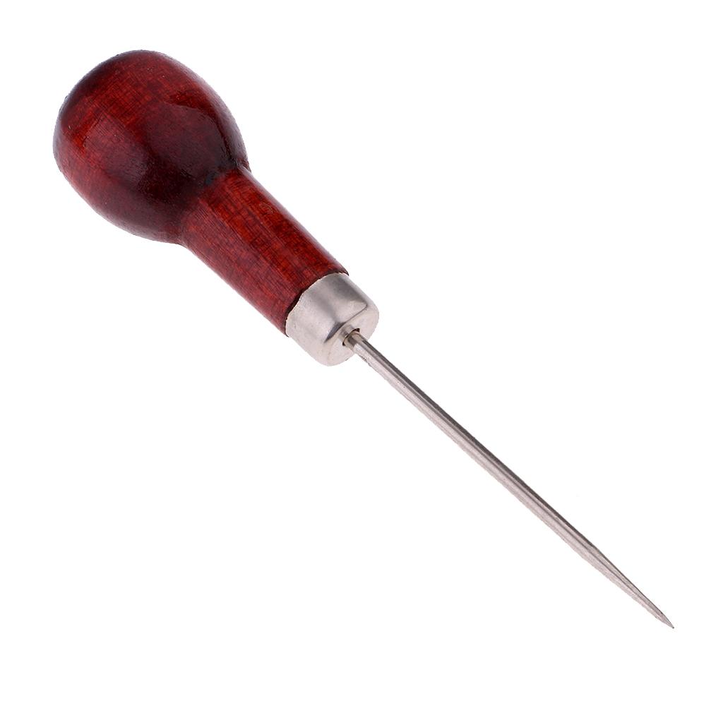 Durable Wood Metal Sewing Awl  - Leatherwork Awl 评论和价格