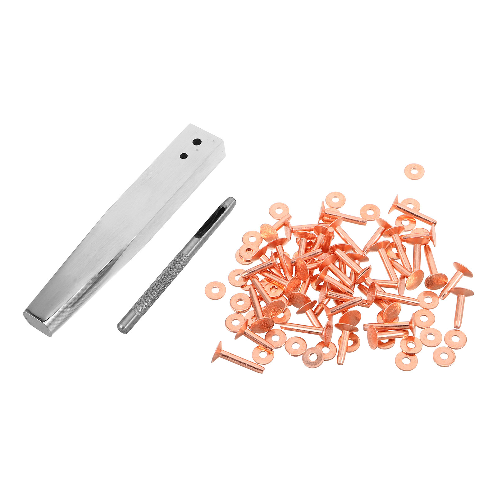 1Set Copper Rivet Setter Tool  - Leatherwork Rivet Setter 评论和价格