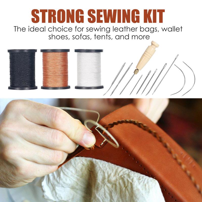 Leather Stitching Kit Heavy Du - Leatherwork Awl 评论和价格