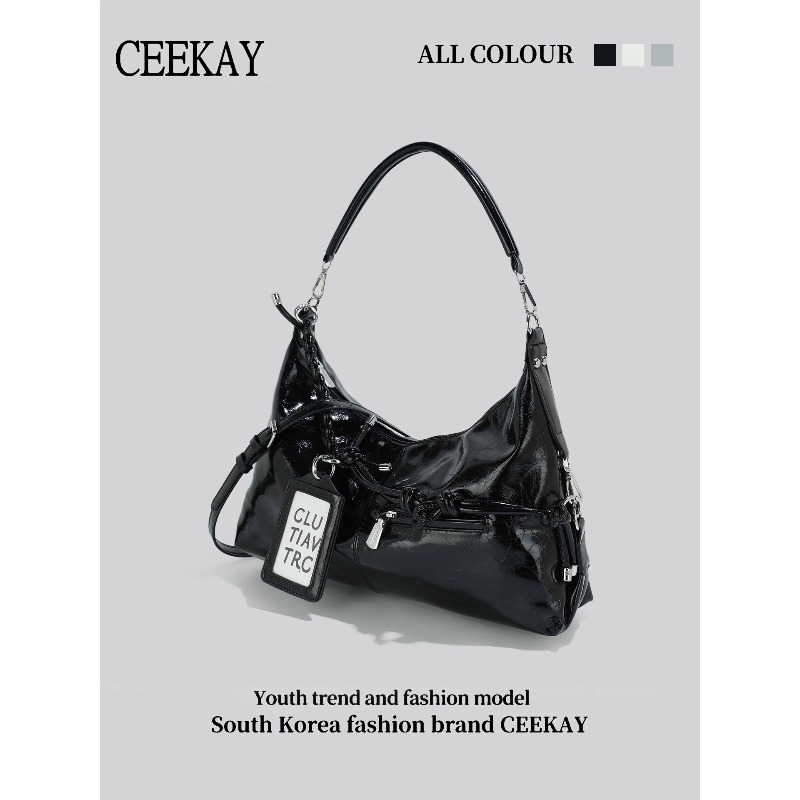2026 CEEKAY Glossy Leather Hob - Leather Work Handbag 评论和价格