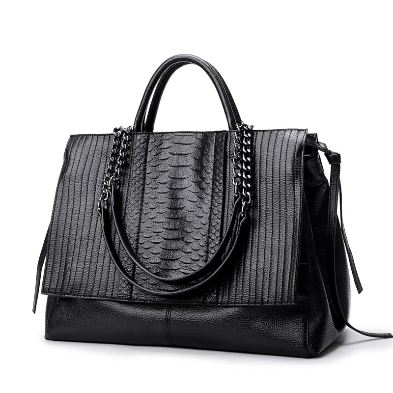 Elegant Tote Bag With Zipper,  - Leather Work Handbag 评论和价格