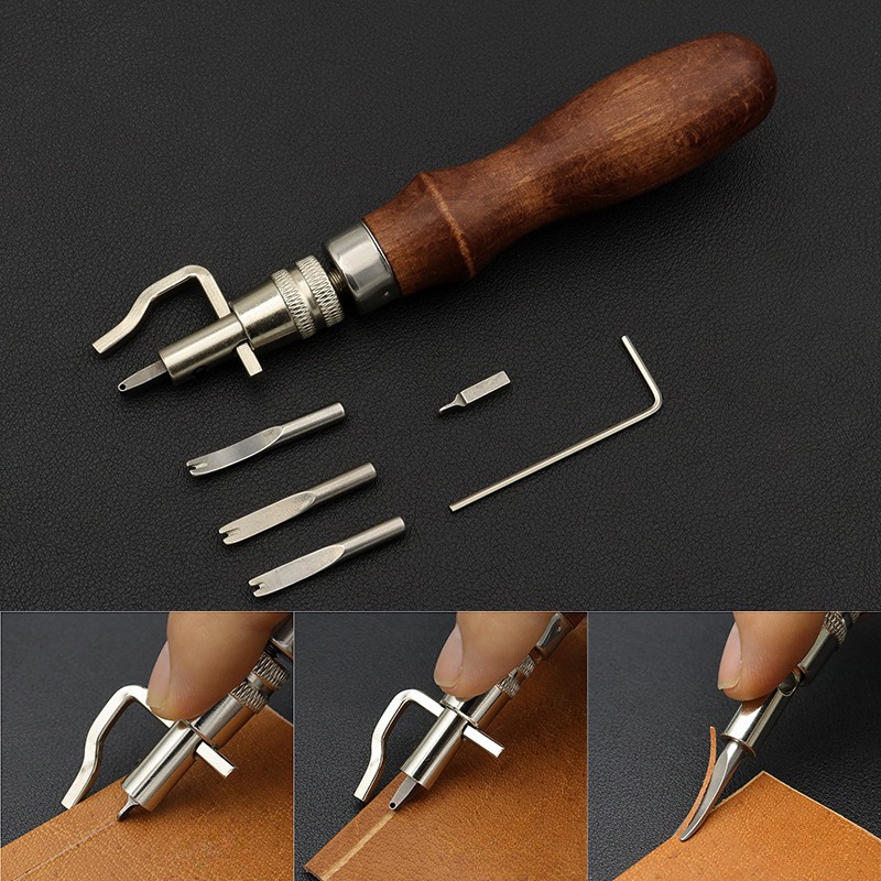 7 in 1 Pro Adjustable Leather  - Leatherwork Edge Beveler 评论和价格