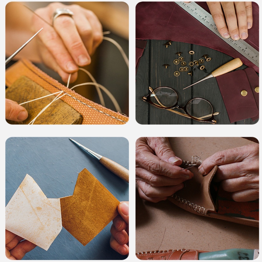 2pcs Leather Hand Stitching Aw - Leatherwork Awl 评论和价格