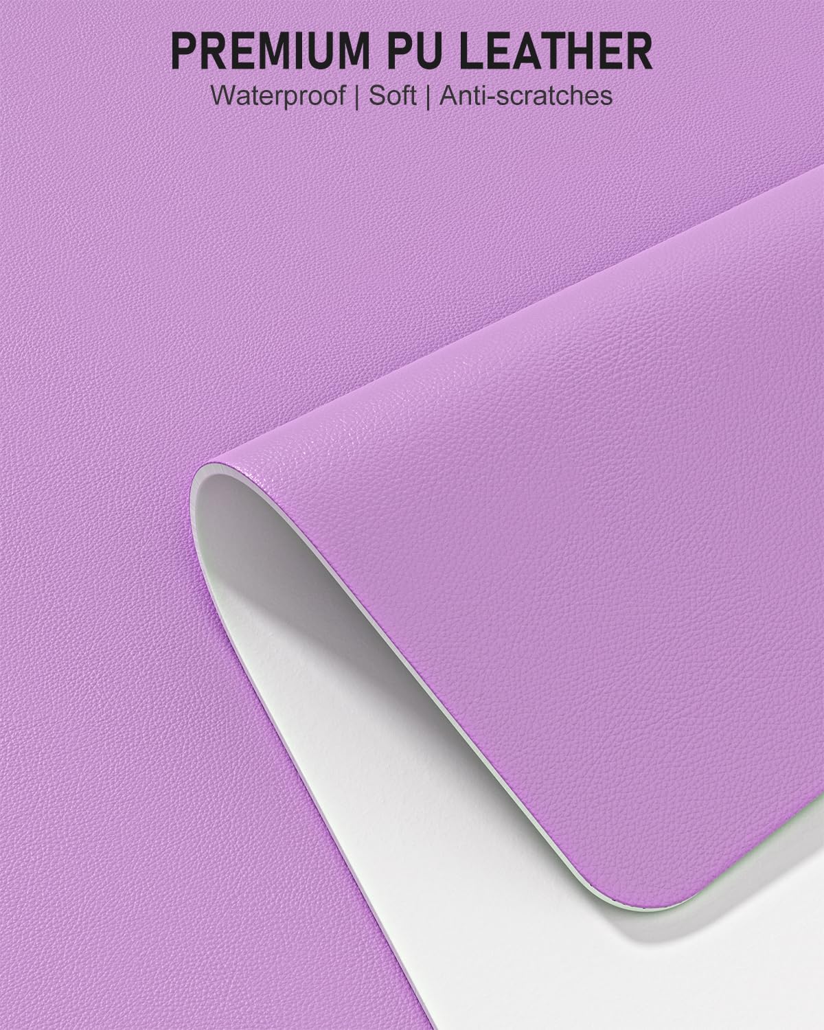 30x14in Desk Pad, PU Leather N - Leatherwork Products 评论和价格