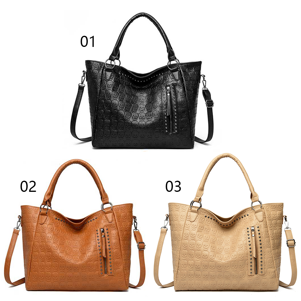 Punk Skull Crossbody Bag PU Le - Leather Work Handbag 评论和价格